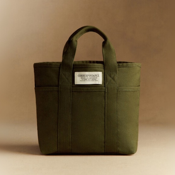 Sézane Mini Tote Bag in Chance Green - Picture 13 of 13